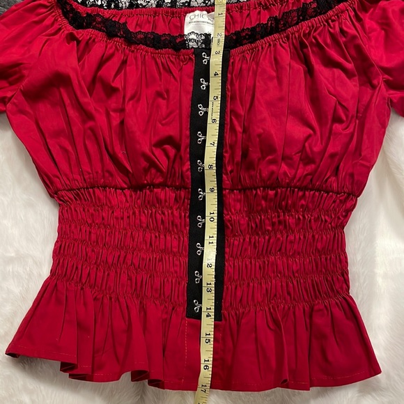 Chic Star Hook and Eye Babydoll Top, size Small - Picture 7 of 8